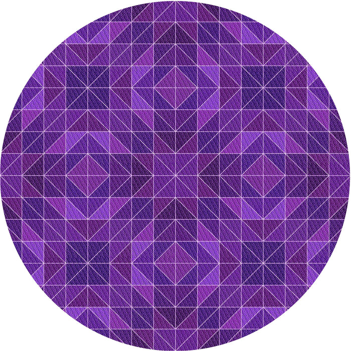 Square Patterned Jasmine Purple Rug, pat2760pur