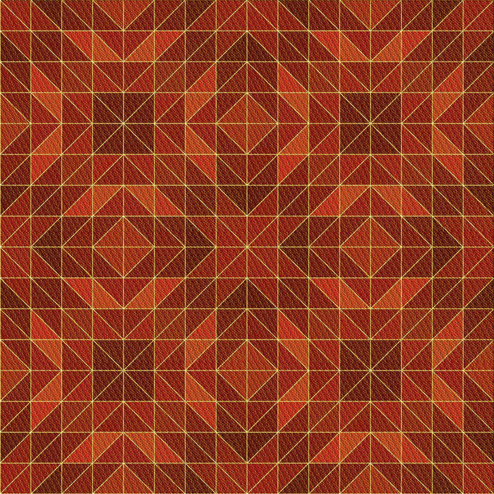 Round Patterned Orange Red Orange Rug, pat2760yw