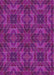 Machine Washable Transitional Crimson Purple Rug, wshpat2760