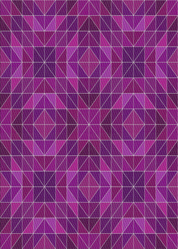 Patterned Crimson Purple Novelty Rug, pat2760