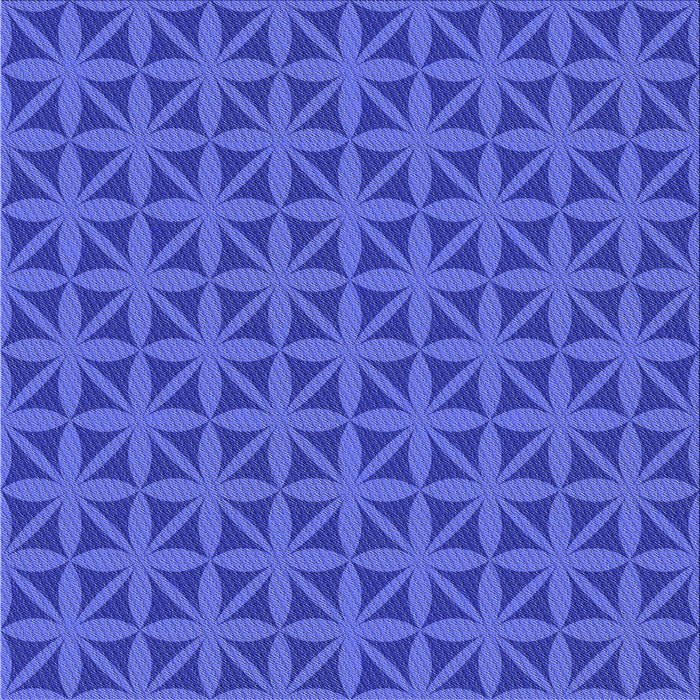 Round Patterned Light Slate Blue Rug, pat2761blu