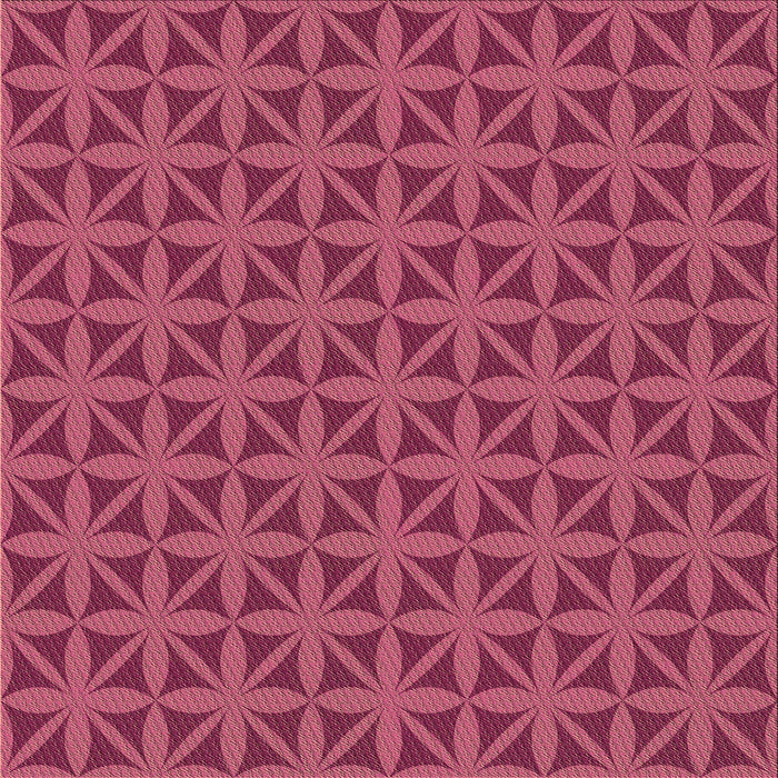 Round Patterned Rose Red Rug, pat2761brn