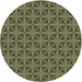 Square Machine Washable Transitional Green Rug in a Living Room, wshpat2761grn