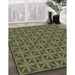 Machine Washable Transitional Green Rug in a Family Room, wshpat2761grn