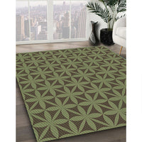 Patterned Green Rug, pat2761grn