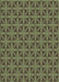 Patterned Green Rug, pat2761grn