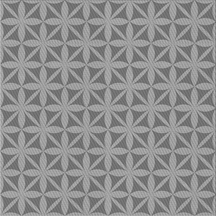 Round Machine Washable Transitional Dark Gray Rug, wshpat2761gry