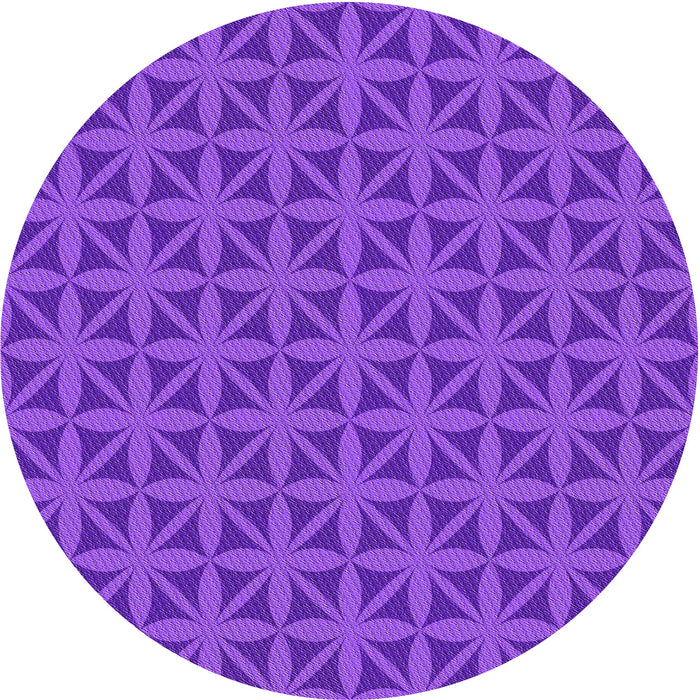 Square Machine Washable Transitional Neon Purple Rug in a Living Room, wshpat2761pur