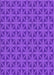 Machine Washable Transitional Neon Purple Rug, wshpat2761pur