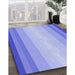 Machine Washable Transitional Jeans Blue Rug in a Family Room, wshpat2762blu