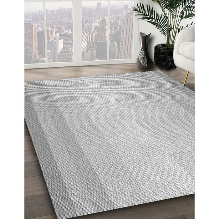 Patterned Dark Gray Rug in Family Room, pat2762gry