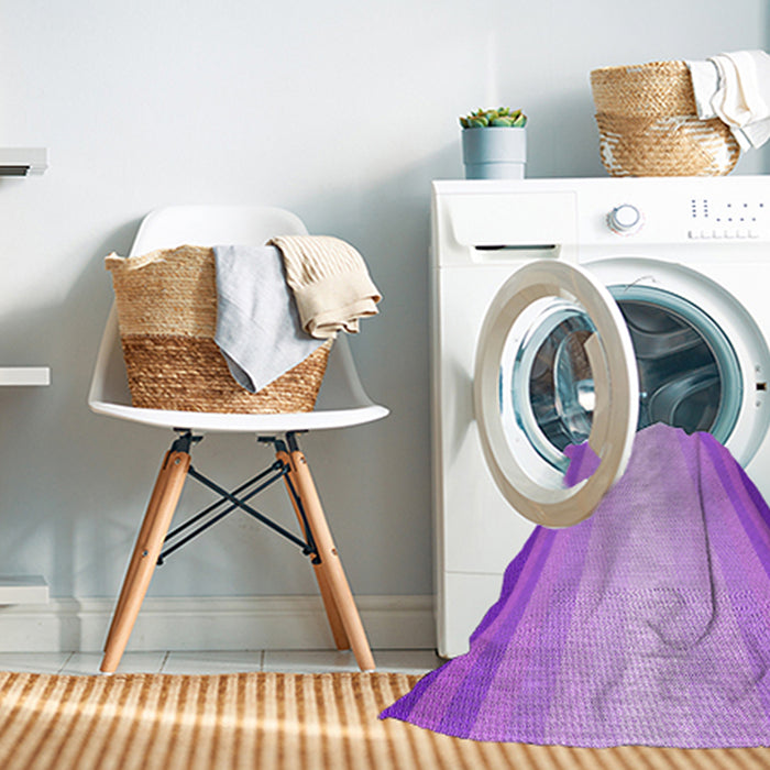 Machine Washable Transitional Violet Purple Rug in a Washing Machine, wshpat2762pur