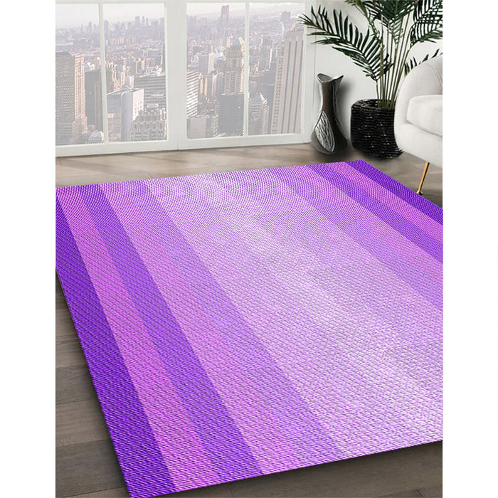 Patterned Violet Purple Rug in Family Room, pat2762pur