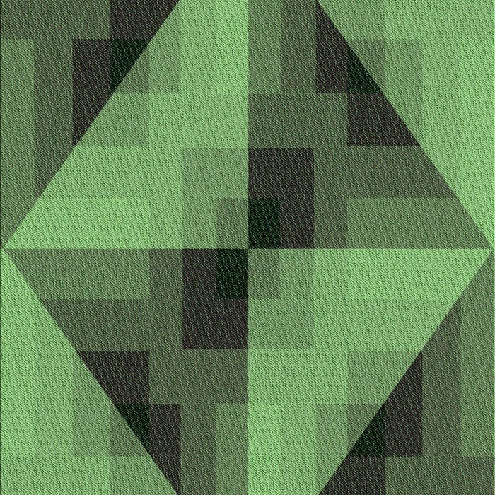 Patterned Green Rug, pat2763grn