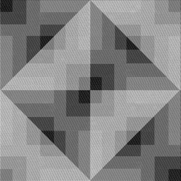 Round Patterned Carbon Gray Rug, pat2763gry