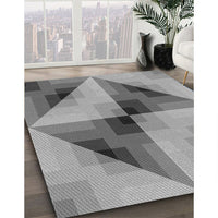 Patterned Carbon Gray Rug, pat2763gry