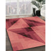 Machine Washable Transitional Crimson Red Rug in a Family Room, wshpat2763org