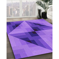 Patterned Purple Rug, pat2763pur