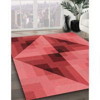 Patterned Red Rug, pat2763rd