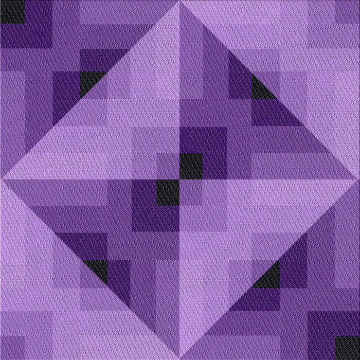 Square Patterned Bright Purple Novelty Rug, pat2763