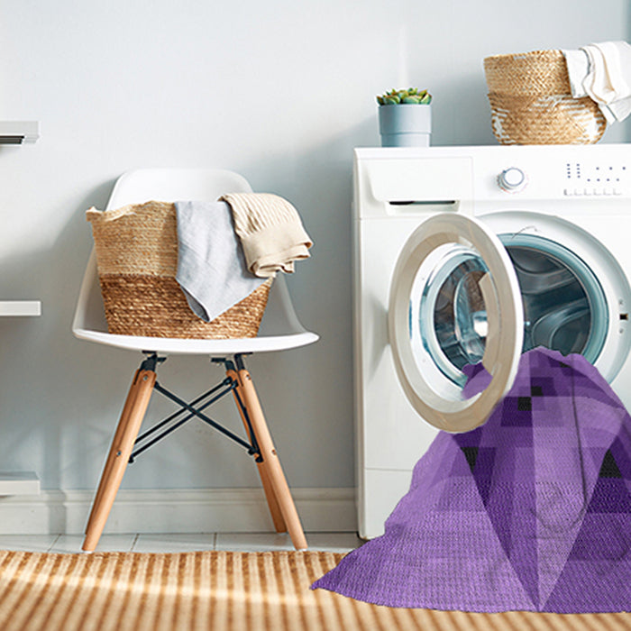 Machine Washable Transitional Bright Purple Rug in a Washing Machine, wshpat2763