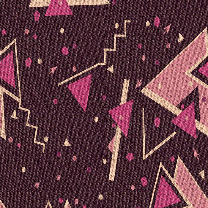 Machine Washable Transitional Cherry Red Rug, wshpat2764brn