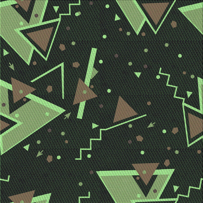 Round Machine Washable Transitional Green Rug, wshpat2764grn