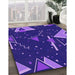 Machine Washable Transitional Purple Rug in a Family Room, wshpat2764pur