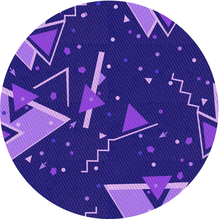 Square Patterned Purple Rug, pat2764pur