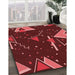 Machine Washable Transitional Red Rug in a Family Room, wshpat2764rd