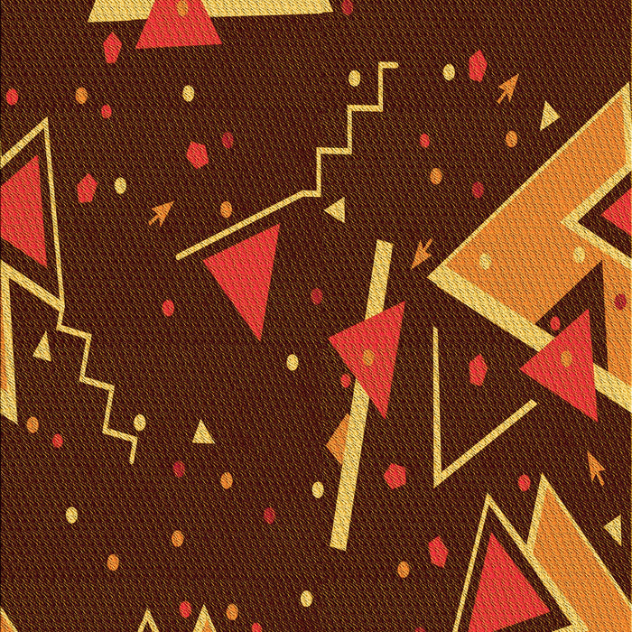 Patterned Maroon Red Rug, pat2764yw