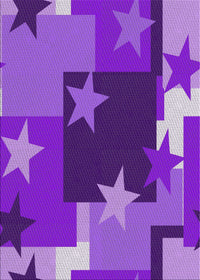 Machine Washable Transitional Dark Violet Purple Rug, wshpat2765