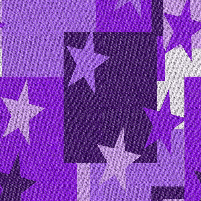 Patterned Dark Violet Purple Novelty Rug, pat2765