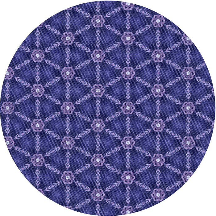 Square Machine Washable Transitional Denim Dark Blue Rug in a Living Room, wshpat2766blu