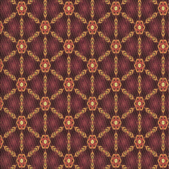 Patterned Red Rug, pat2766brn