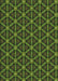 Patterned Dark Lime Green Rug, pat2766grn