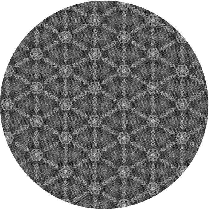 Square Patterned Gray Rug, pat2766gry