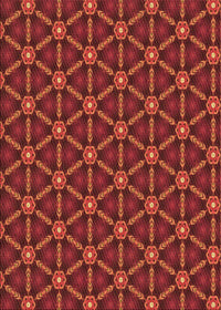 Machine Washable Transitional Red Rug, wshpat2766org