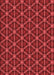 Machine Washable Transitional Red Rug, wshpat2766rd