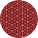 Square Machine Washable Transitional Red Rug in a Living Room, wshpat2766rd