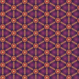 Square Patterned Plum Purple Novelty Rug, pat2766