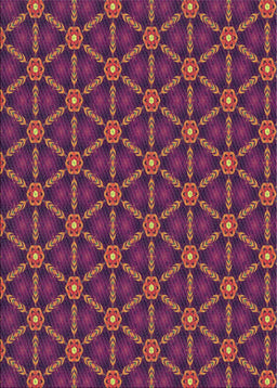 Machine Washable Transitional Plum Velvet Purple Rug, wshpat2766