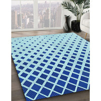 Patterned Blue Rug, pat2767lblu