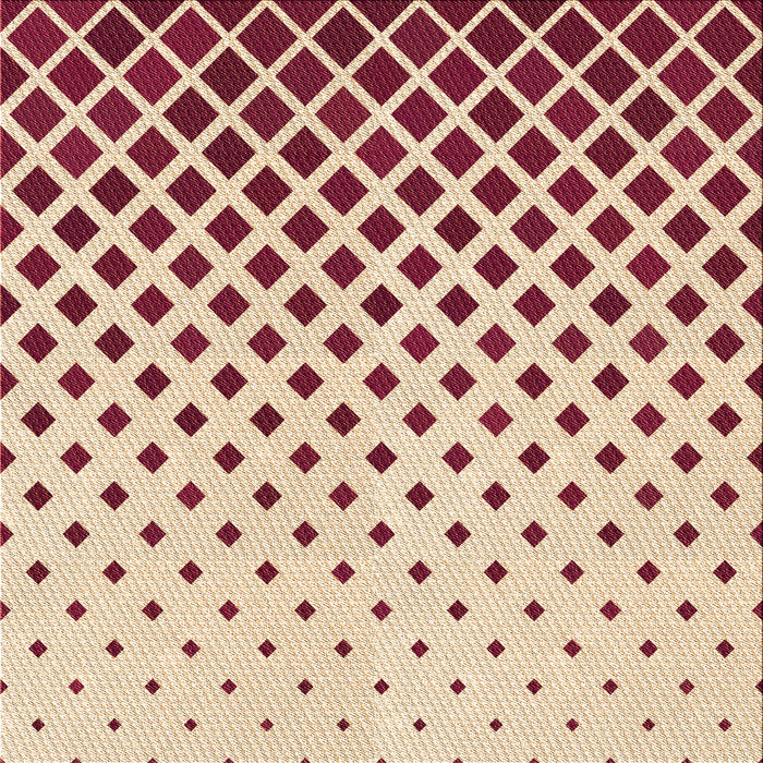 Round Patterned Chestnut Red Rug, pat2767org