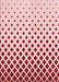 Machine Washable Transitional Red Rug, wshpat2767rd