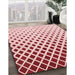 Patterned Red Rug in Family Room, pat2767rd