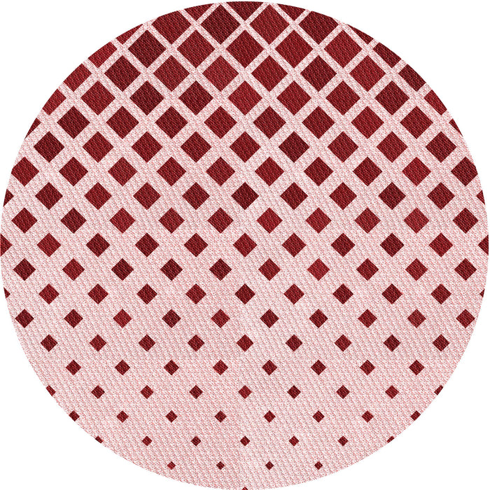 Square Patterned Red Rug, pat2767rd