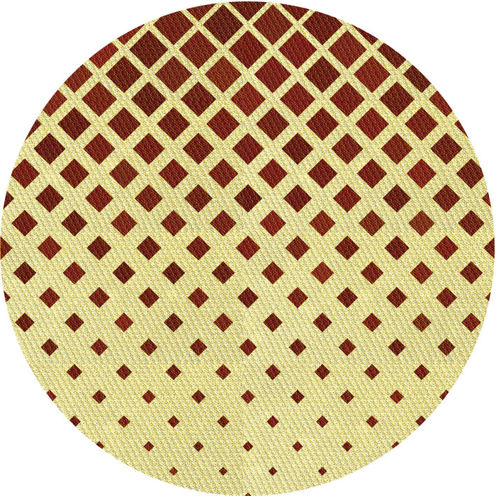 Square Patterned Red Rug, pat2767yw