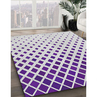 Patterned Purple Violet Purple Novelty Rug, pat2767