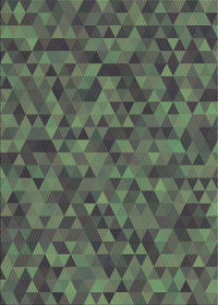 Machine Washable Transitional Forest Green Rug, wshpat2768grn